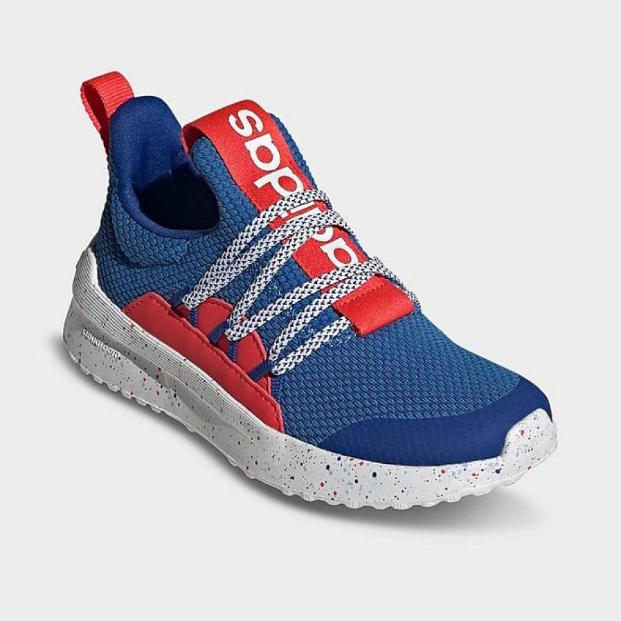 Kids * | Little Kids' Adidas Lite Racer Adapt 5.0 Stretch Lace Casual Shoes Bright Royal/Cloud White/Bright Red Ig2492P 400