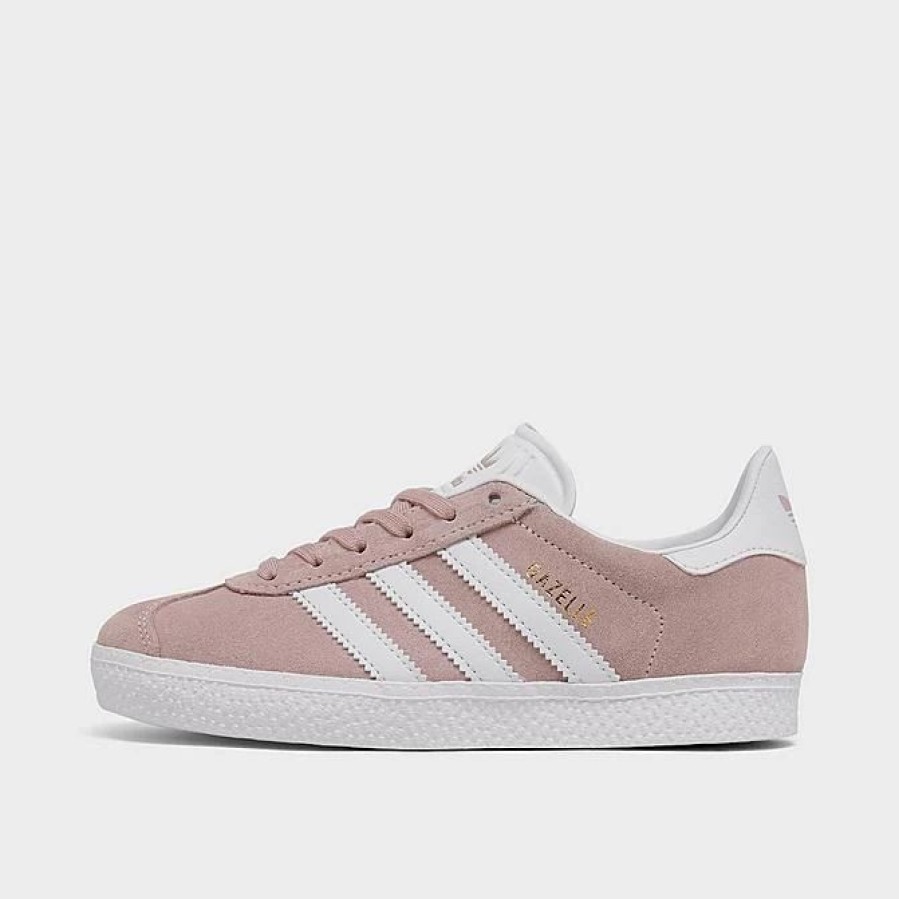 Kids * | Girls' Little Kids' Adidas Originals Gazelle Casual Shoes Icy Pink/Cloud White/Gold Metallic By9548 682