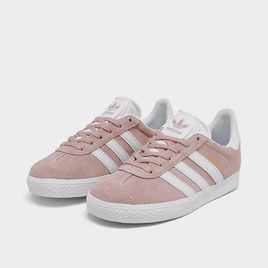 Kids * | Girls' Little Kids' Adidas Originals Gazelle Casual Shoes Icy Pink/Cloud White/Gold Metallic By9548 682