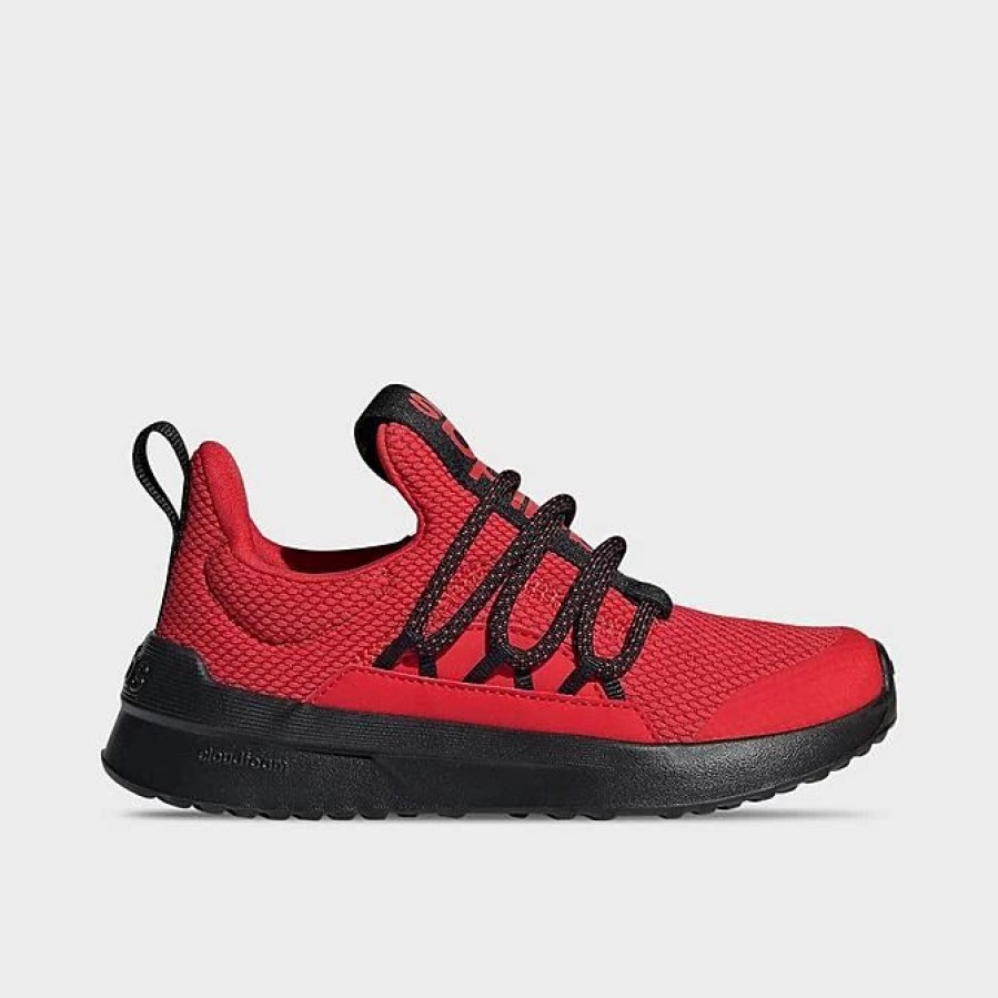 Kids * | Big Kids' Adidas Lite Racer Adapt 5.0 Stretch Lace Casual Shoes Vivid Red/Power Red/Black Gw4163 626