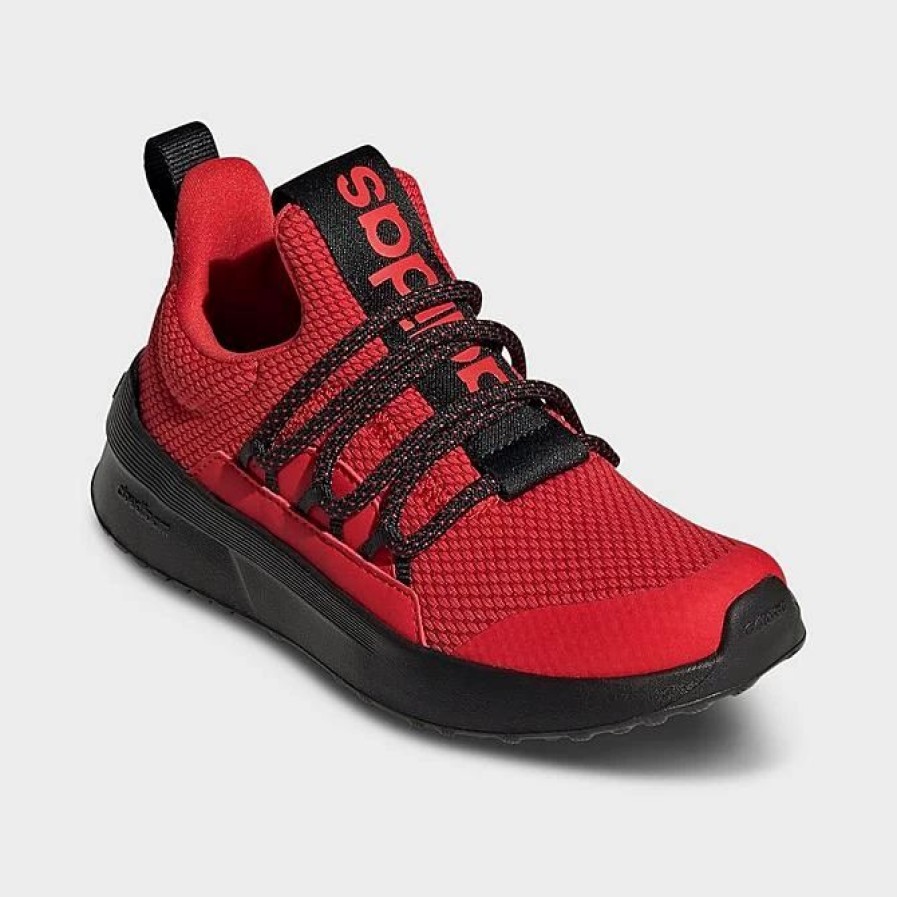 Kids * | Big Kids' Adidas Lite Racer Adapt 5.0 Stretch Lace Casual Shoes Vivid Red/Power Red/Black Gw4163 626