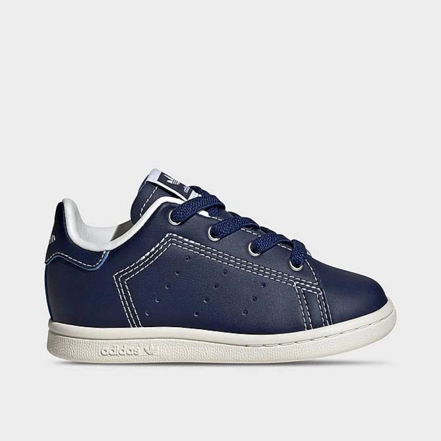 Kids * | Kids' Toddler Adidas Originals Stan Smith Stretch Lace Recycled Casual Shoes Dark Blue/Core White/Dark Blue Ig0576 415