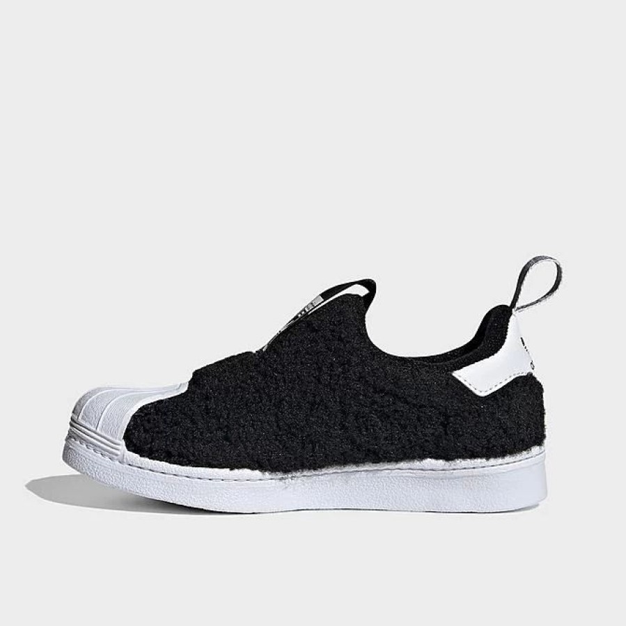 Kids * | Little Kids' Adidas Originals Superstar 360 Slip-On Casual Shoes Black/Black/White Q46315 001