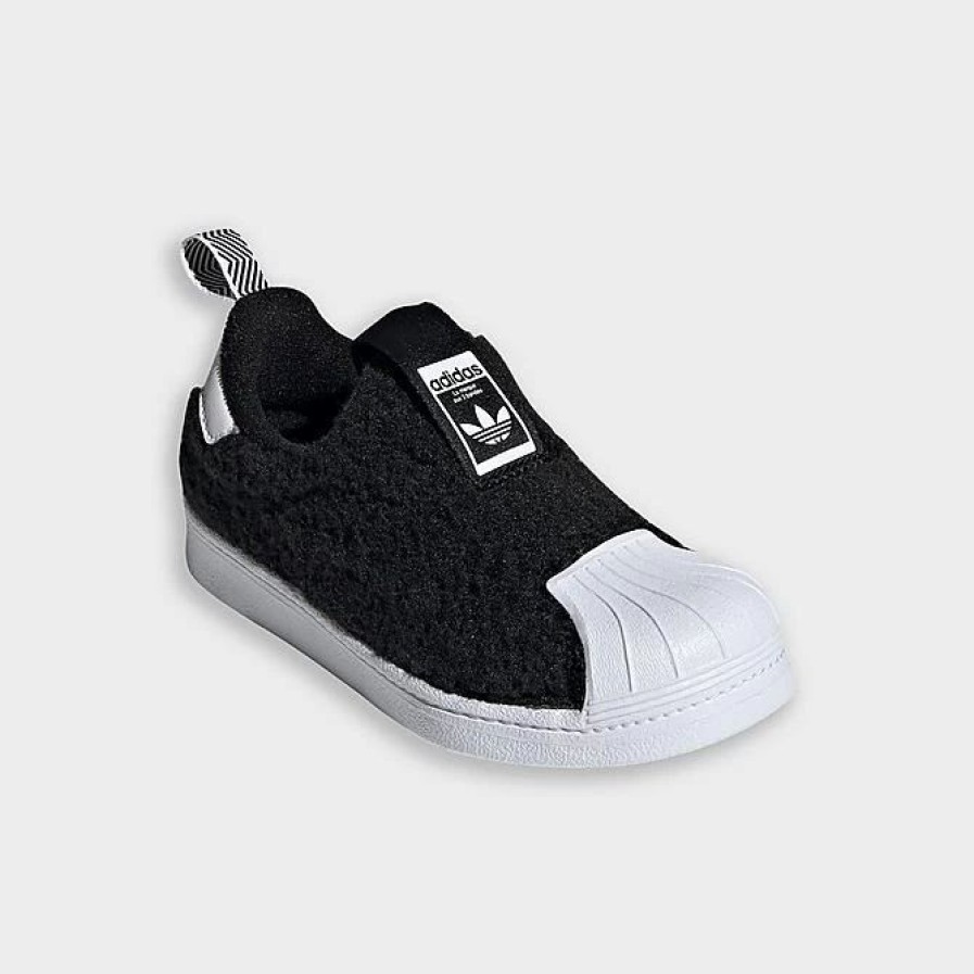 Kids * | Little Kids' Adidas Originals Superstar 360 Slip-On Casual Shoes Black/Black/White Q46315 001