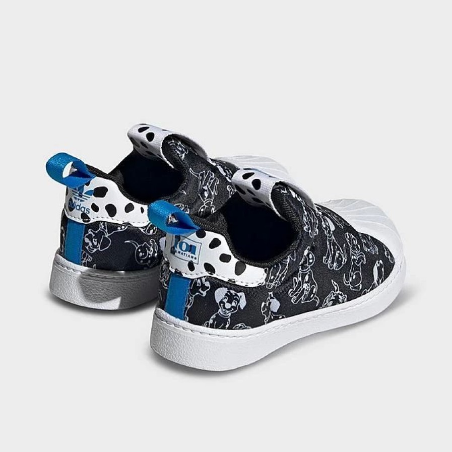 Kids * | Kids' Toddler Adidas Originals X Disney 101 Dalmatians Superstar 360 Casual Shoes Core Black/Cloud White/Bright Blue Id9711 001