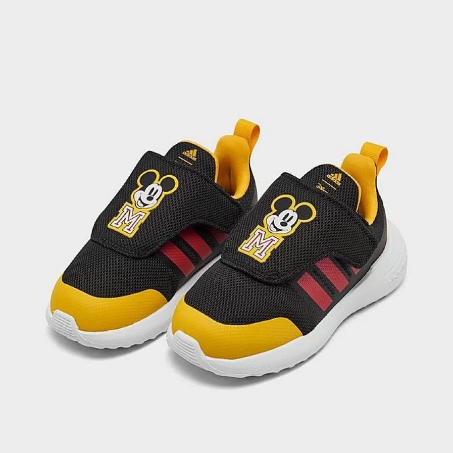 Kids * | Kids' Toddler Adidas Fortarun X Disney Mickey Mouse Casual Shoes Black/Better Scarlet/Bold Gold Ig7166 001