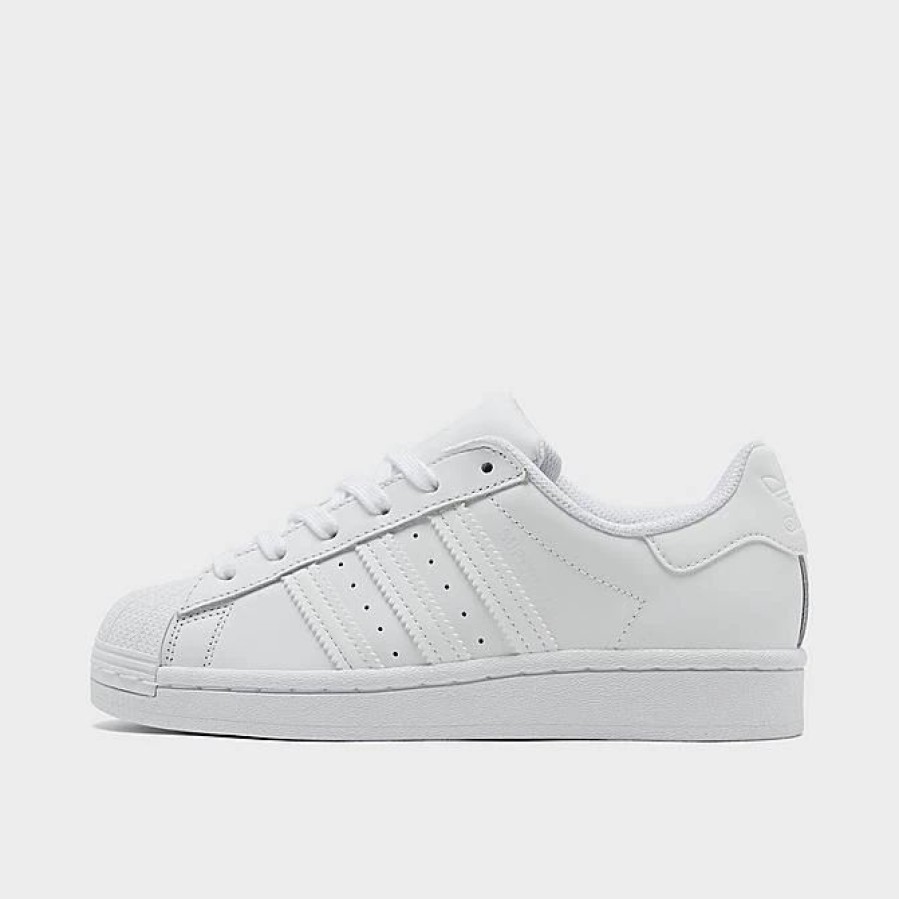 Kids * | Big Kids' Adidas Originals Superstar Casual Shoes Footwear White/Footwear White/Footwear White Ef5399 100