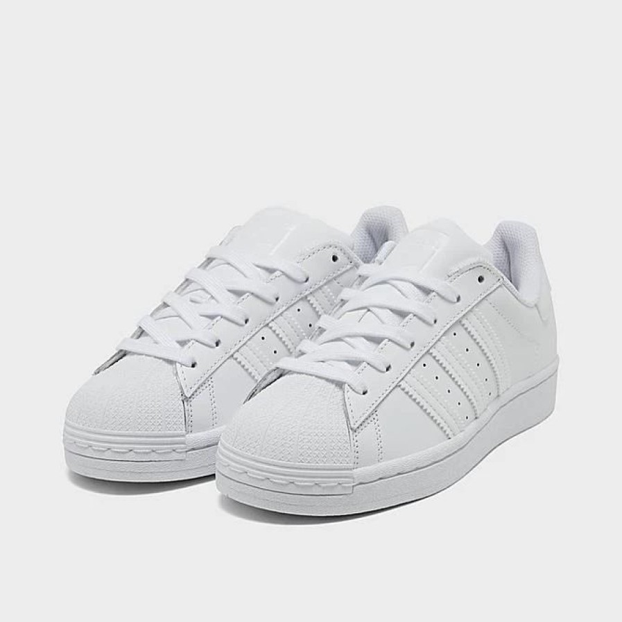 Kids * | Big Kids' Adidas Originals Superstar Casual Shoes Footwear White/Footwear White/Footwear White Ef5399 100