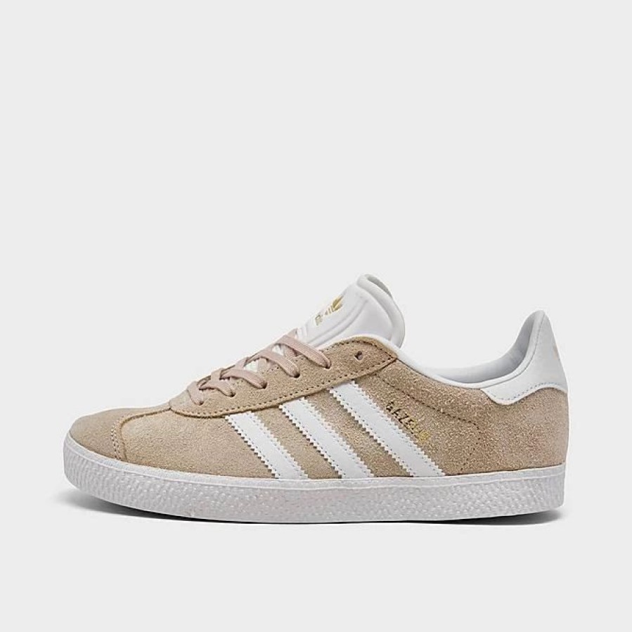 Kids * | Girls' Big Kids' Adidas Originals Gazelle Casual Shoes Pink Tint/Cloud White/Cloud White H01512 689