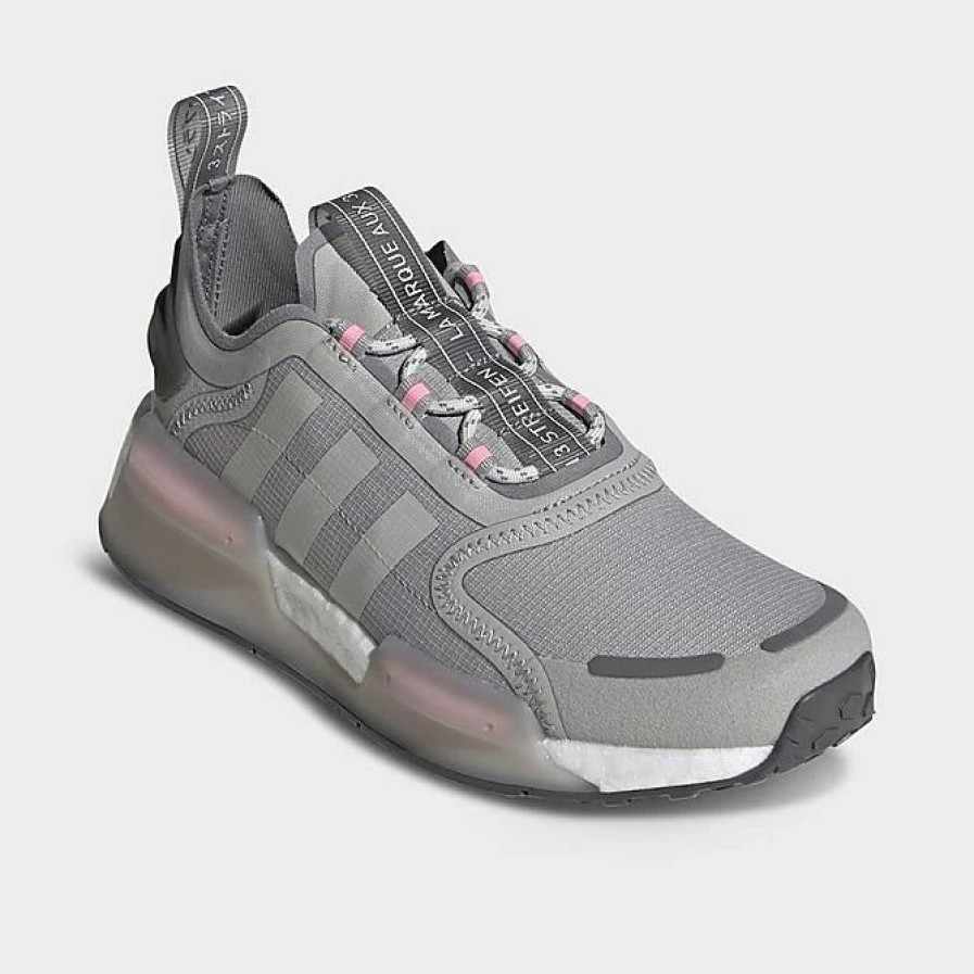 Kids * | Big Kids' Adidas Originals Nmd_R1 V3 Casual Shoes Grey Two/Grey Three/Grey Four Gx9805 033