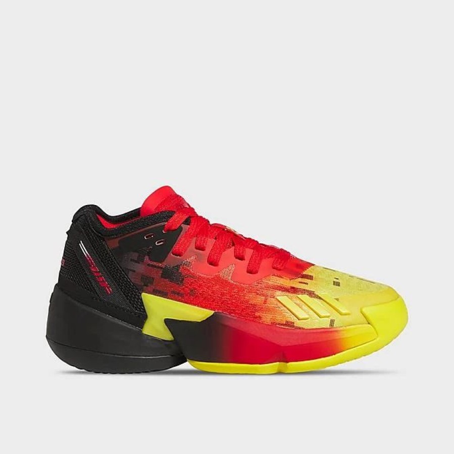 Kids * | Big Kids' Adidas D.O.N. Issue #4 Basketball Shoes Red/Core Black/Red Hr1786 625