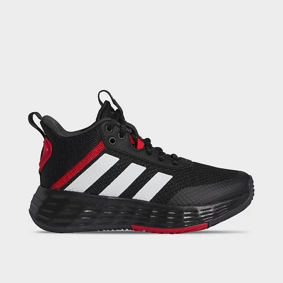 Kids * | Little Kids' Adidas Ownthegame 2.0 Basketball Shoes Black/Footwear White/Vivid Red If2693P 001