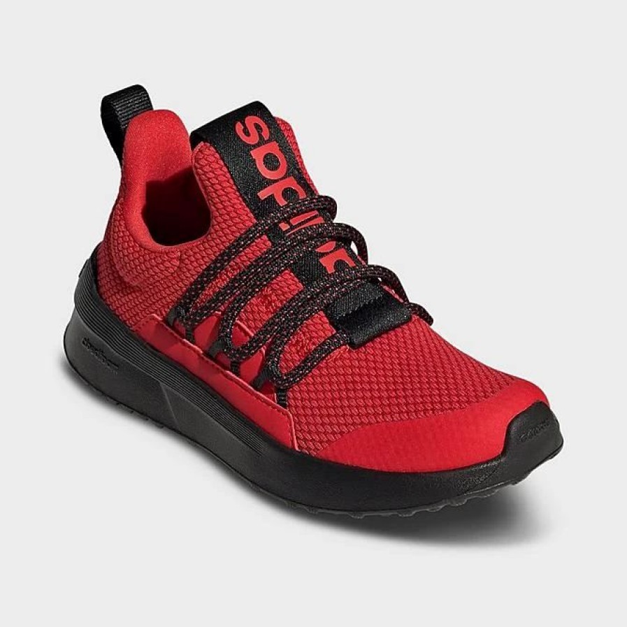 Kids * | Little Kids' Adidas Lite Racer Adapt 5.0 Stretch Lace Casual Shoes Vivid Red/Power Red/Black Gw4163P 626