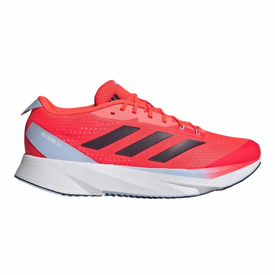 Shoes * | Adidas Men'S Adizero Sl Solar Running Shoes Red/Legend Ink/Blue