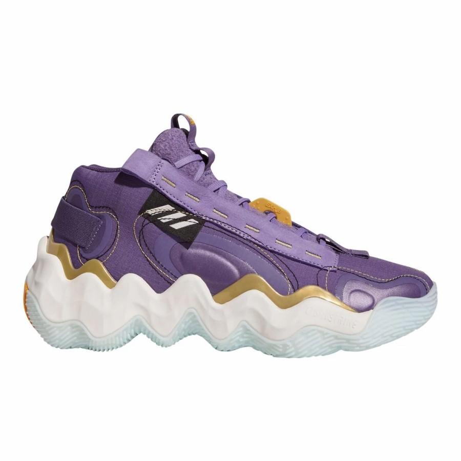 Shoes * | Adidas Women'S Exhibit Mid Basketball Shoes Purple/White