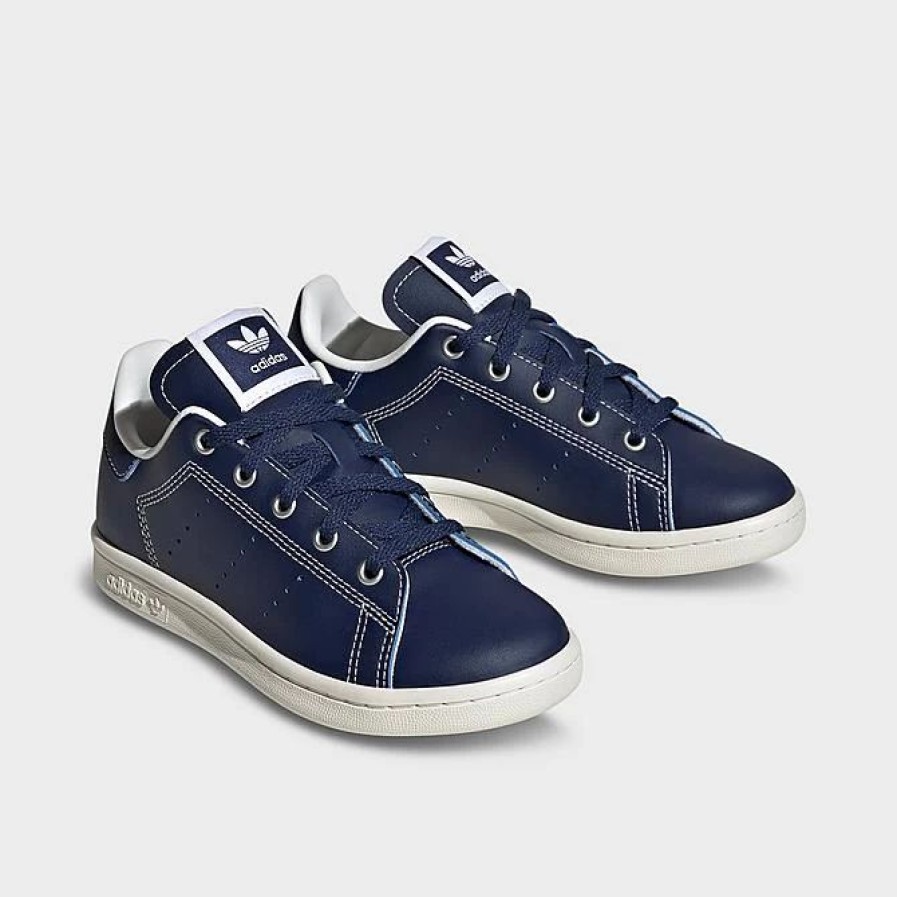 Kids * | Little Kids' Adidas Originals Stan Smith Recycled Casual Shoes Dark Blue/White/Dark Blue Ig0572 415