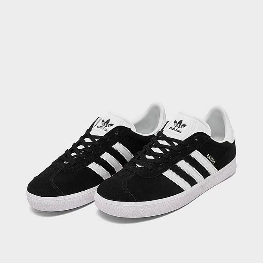 Kids * | Big Kids' Adidas Originals Gazelle Casual Shoes Black/White Bb2502 Bwh