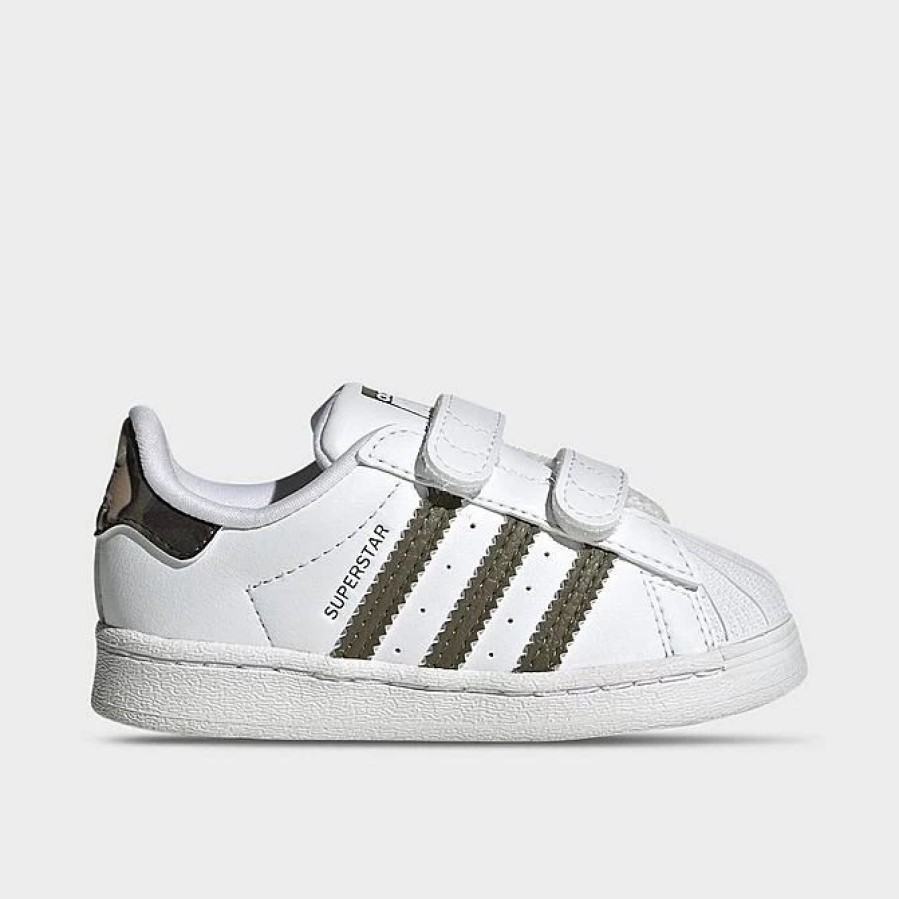 Kids * | Kids' Toddler Adidas Originals Superstar Casual Shoes White/Olive Strata/White Hq4286 100