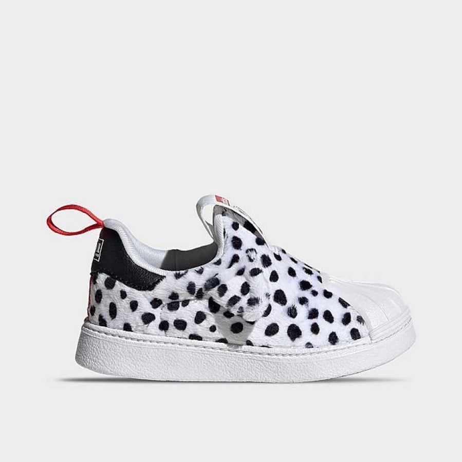 Kids * | Kids' Toddler Adidas Originals X Disney 101 Dalmatians Superstar 360 Casual Shoes Cloud White/Core Black/Red Id9713 100