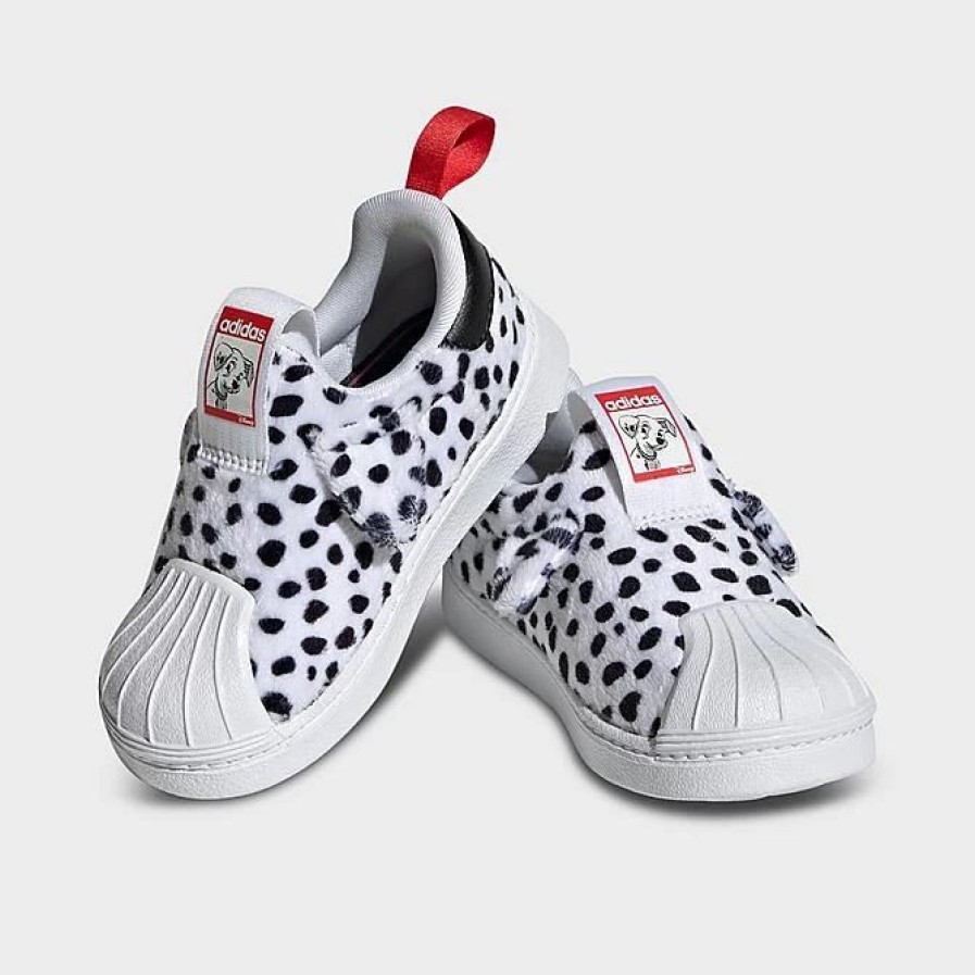 Kids * | Kids' Toddler Adidas Originals X Disney 101 Dalmatians Superstar 360 Casual Shoes Cloud White/Core Black/Red Id9713 100