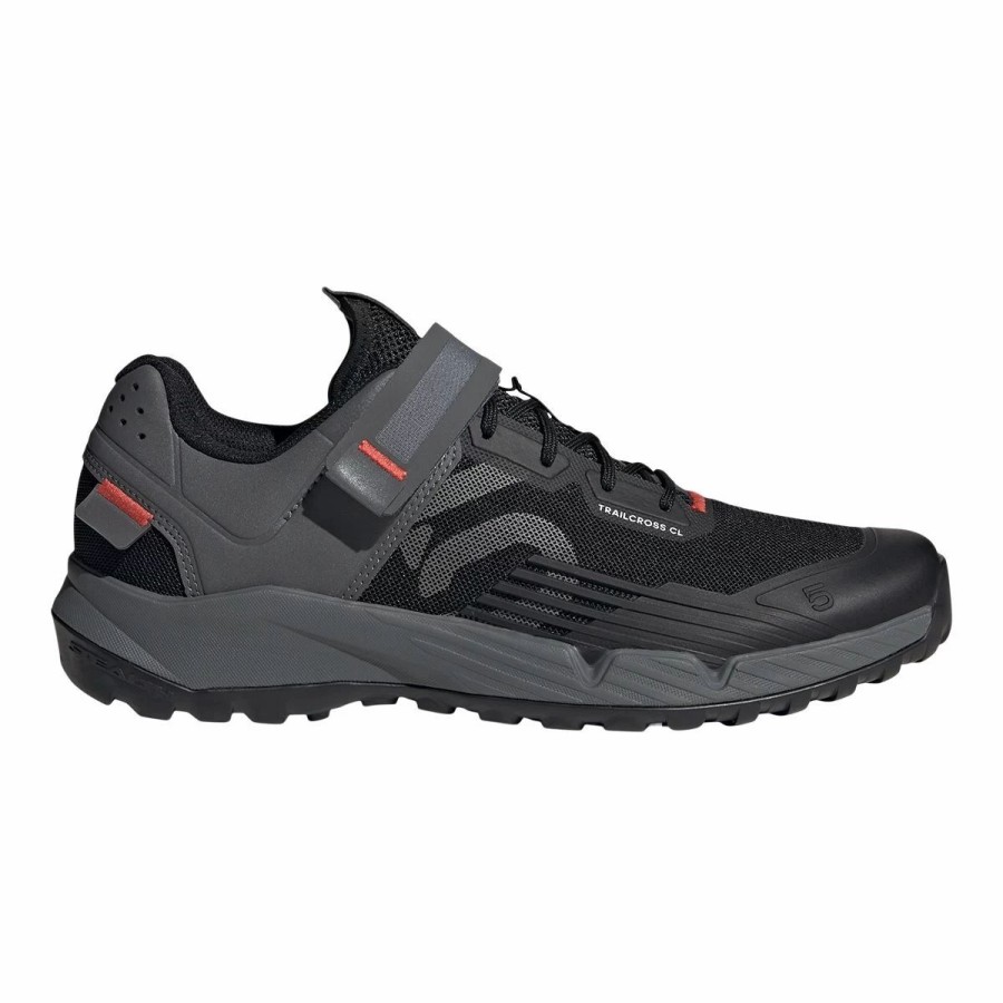 Shoes * | Adidas Men'S Five Ten Trailcross Clip-In Training Shoes Core Black/Grey Three/Red