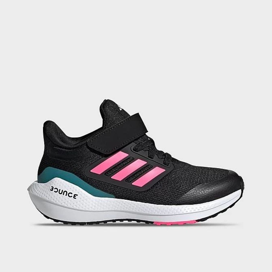 Kids * | Big Kids' Adidas Ultrabounce Stretch Lace Running Shoes Black/Lucid Pink/White Ig5394 001