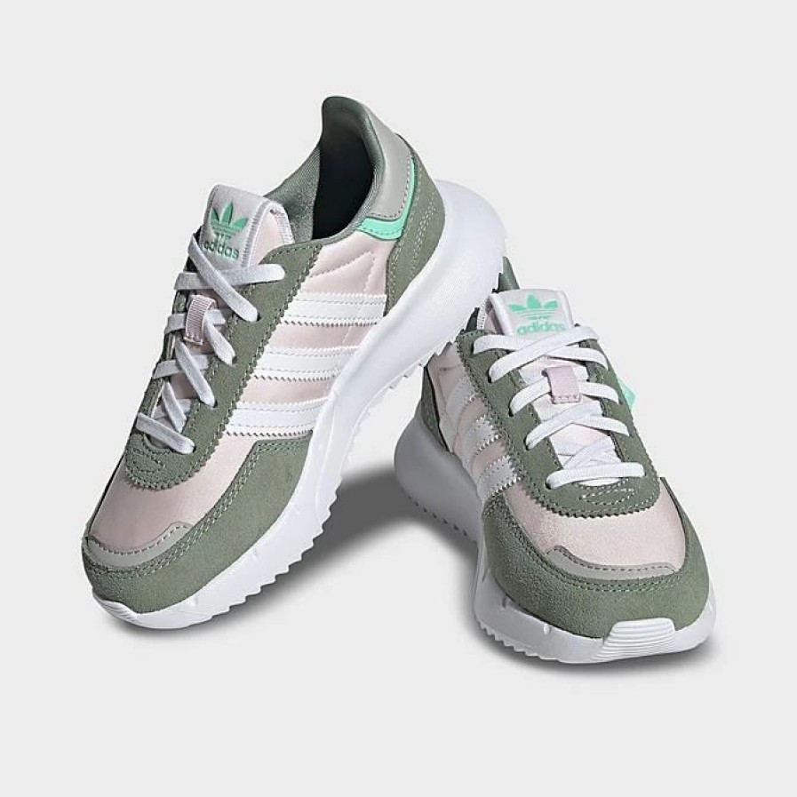 Kids * | Little Kids' Adidas Originals Retropy F2 Casual Shoes Almost Pink/Footwear White/Silver Green Hq1540 684