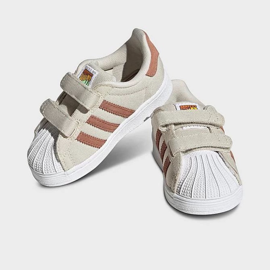 Kids * | Girls' Toddler Adidas Originals Sequin Superstar Casual Shoes Alumina/Clay Strata/Almost Yellow Hp6552 273