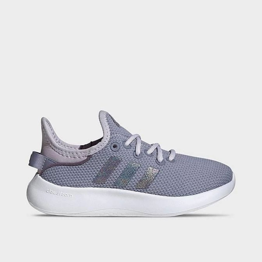 Kids * | Little Kids' Adidas Cloudfoam Pure Spw Casual Shoes Violet/White Ig2422P 538