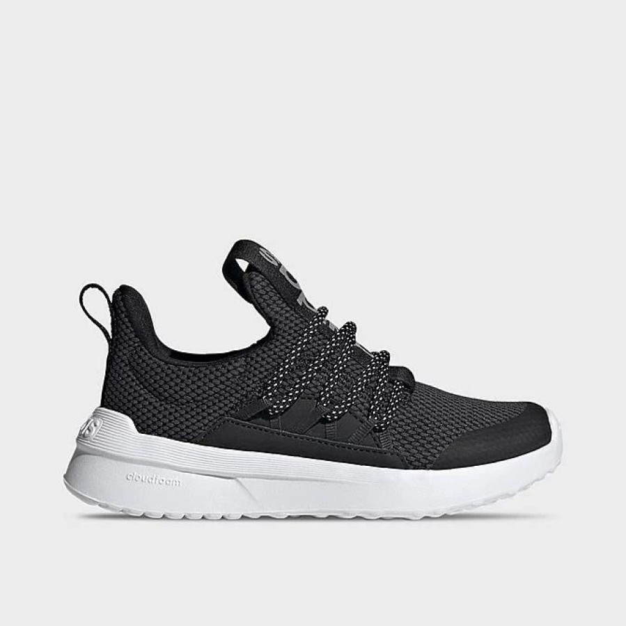 Kids * | Little Kids' Adidas Lite Racer Adapt 5.0 Stretch Lace Casual Shoes Core Black/Cloud White/Carbon Hp6184P 001