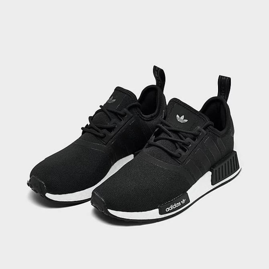 Kids * | Big Kids' Adidas Originals Nmd_R1 Refined Casual Shoes Core Black/Core Black/Cloud White H02333 001