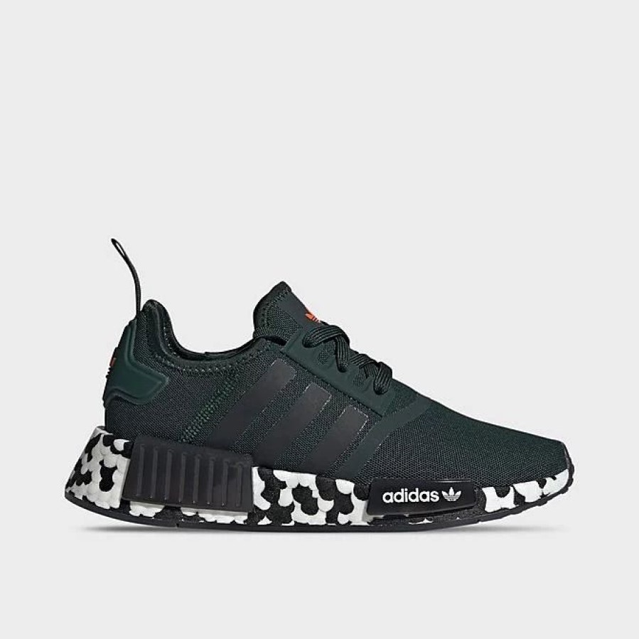 Kids * | Big Kids' Adidas Originals Nmd R1 Casual Shoes Shadow Green/Core Black/Cloud White Gy4285 309