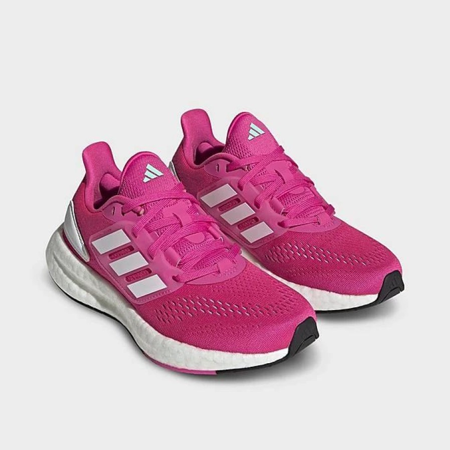 Kids * | Big Kids' Adidas Pureboost 22 Running Shoes Lucid Fuchsia/White/Pulse Mint Gz2595 660