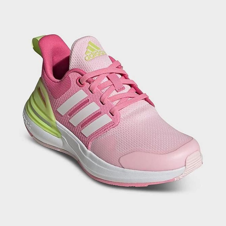 Kids * | Little Kids' Adidas Rapidasport Bounce Sport Lace Casual Shoes Clear Pink/Cloud White/Bliss Pink Id2385P 672