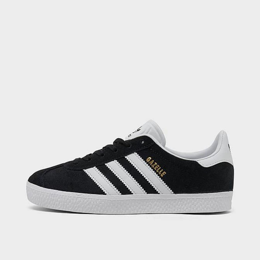 Kids * | Little Kids' Adidas Originals Gazelle Casual Shoes Core Black/Footwear White/Gold Metallic Bb2507 Bwh