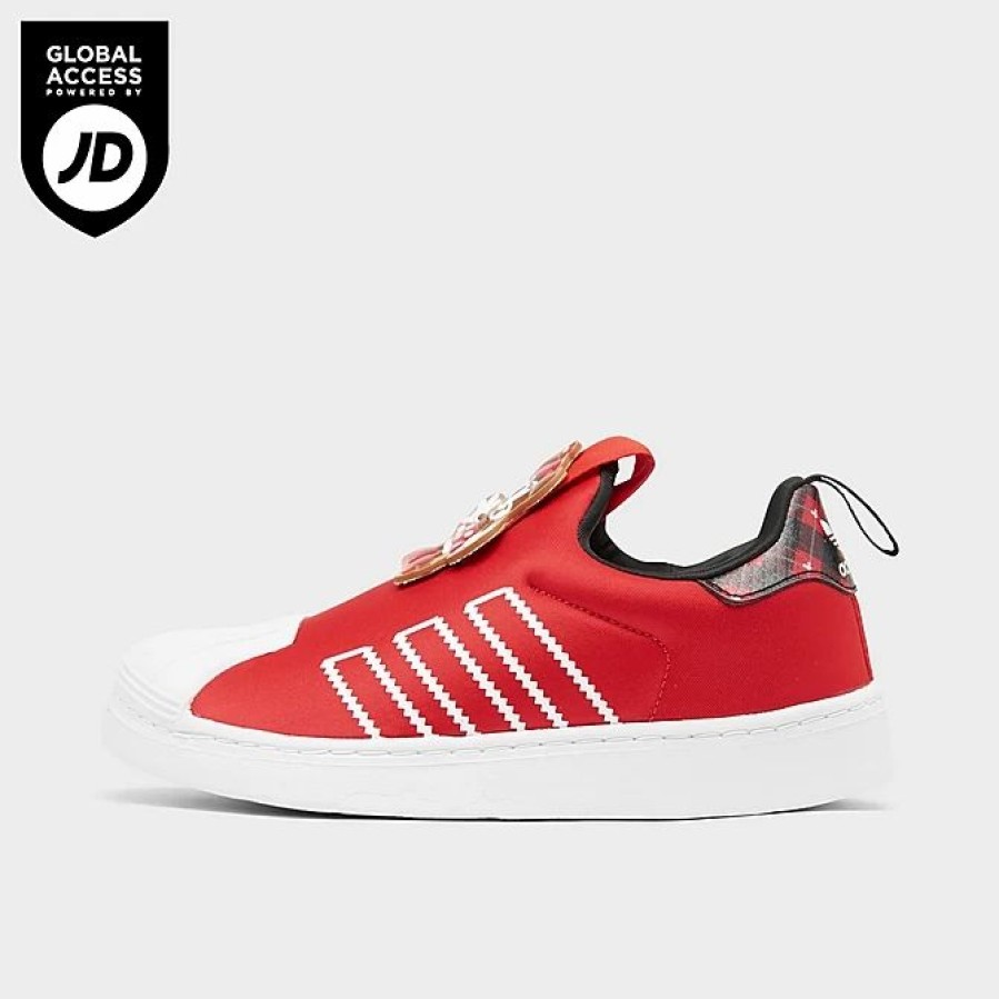 Kids * | Little Kids' Adidas Originals Superstar 360 Slip-On Casual Shoes Red/White/Black Hq6684 625