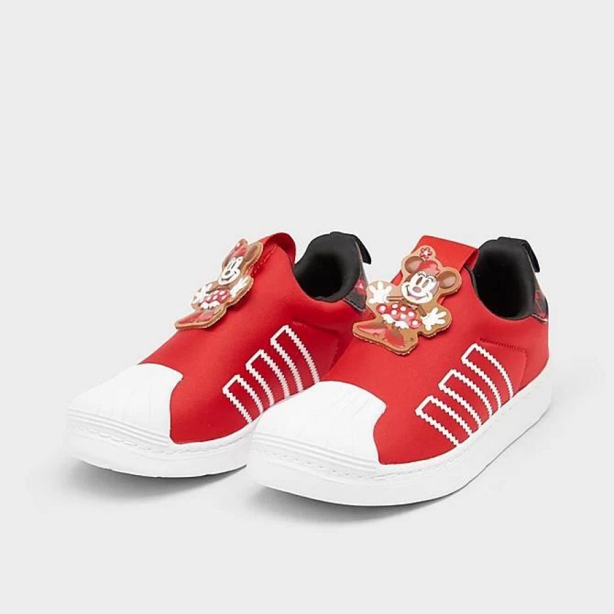 Kids * | Little Kids' Adidas Originals Superstar 360 Slip-On Casual Shoes Red/White/Black Hq6684 625