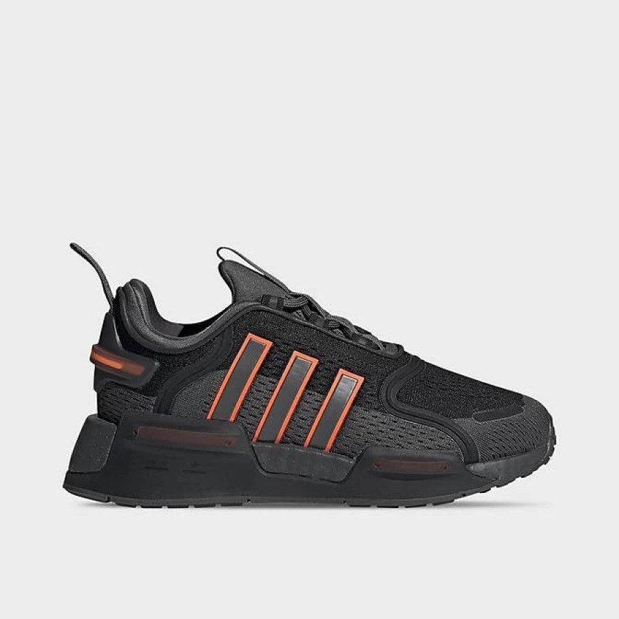 Kids * | Big Kids' Adidas Originals Nmd_R1 V3 Casual Shoes Grey/Solar Orange/Black Hq1664 099