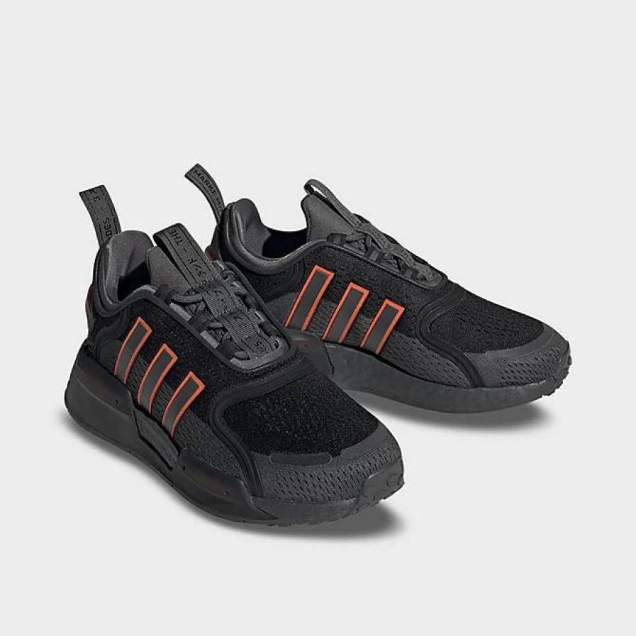 Kids * | Big Kids' Adidas Originals Nmd_R1 V3 Casual Shoes Grey/Solar Orange/Black Hq1664 099