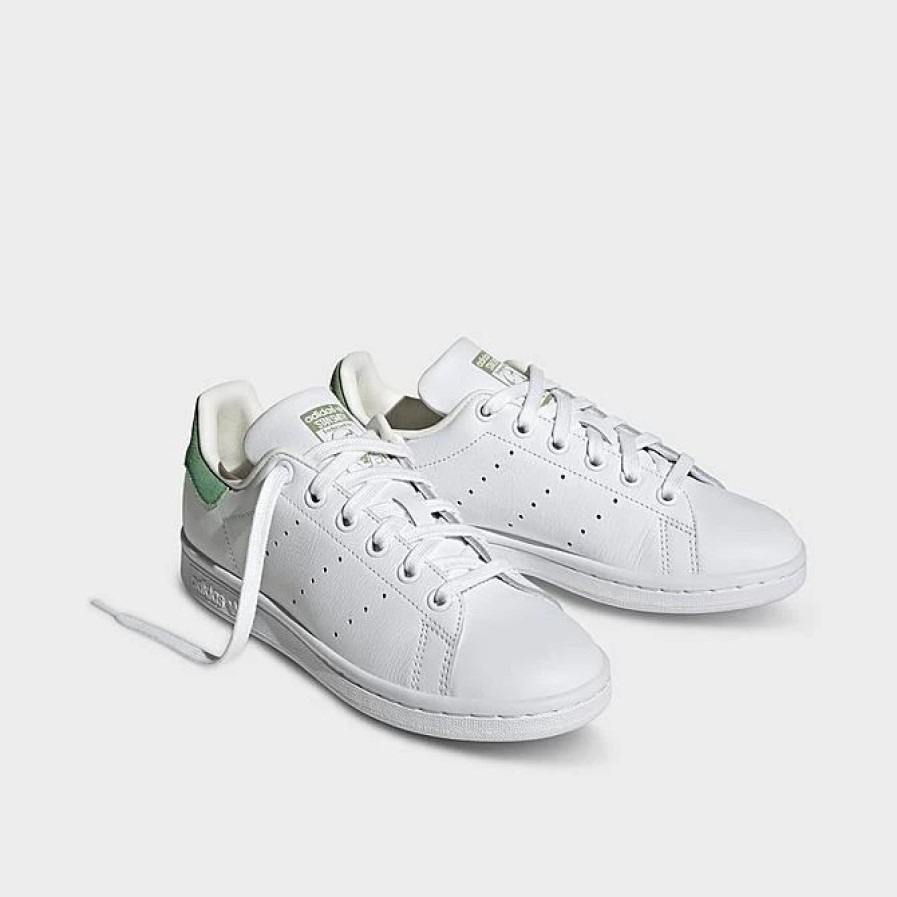 Kids * | Big Kids' Adidas Originals Stan Smith Recycled Casual Shoes White/Green Hq1854 100