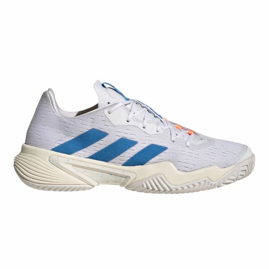 Shoes * | Adidas Men'S Barricade Parley Tennis Shoes White/Blue