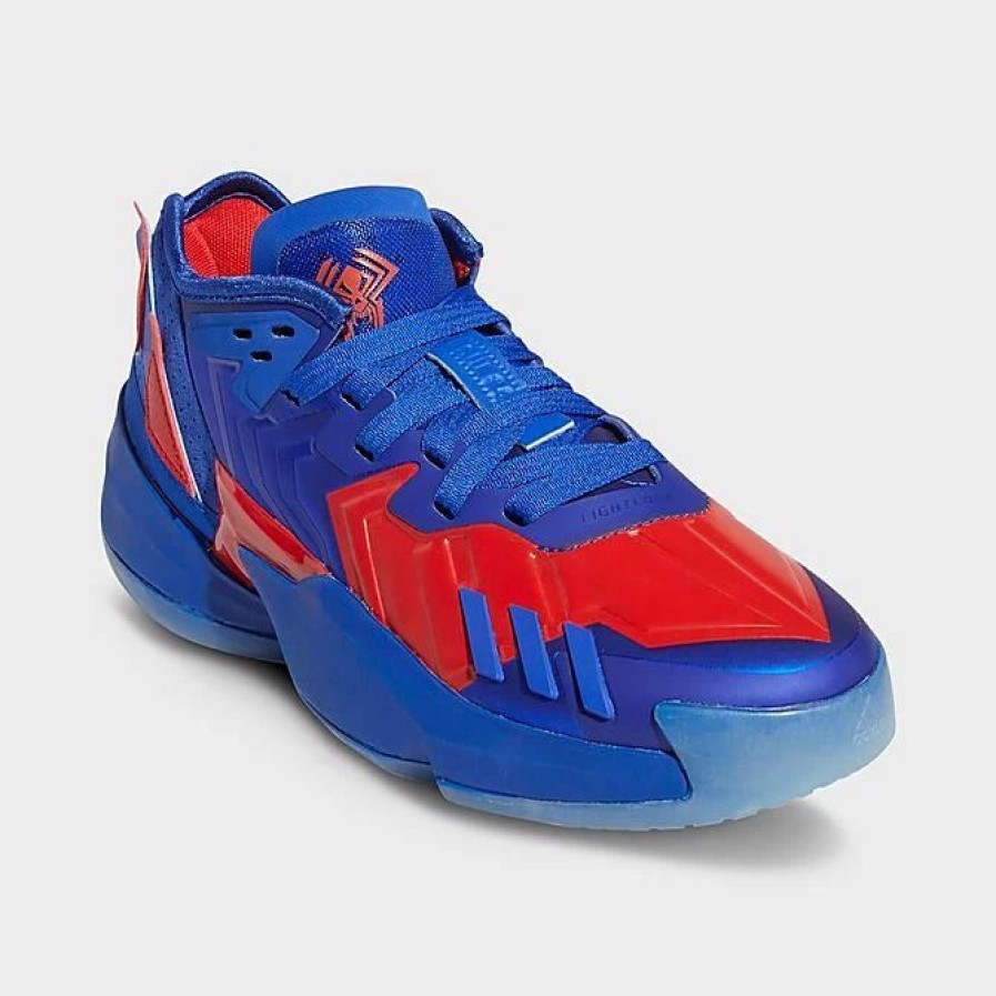 Kids * | Big Kids' Adidas D.O.N. Issue #4 Basketball Shoes Bold Blue/Vivid Red/Bright Cyan Hr1628 442