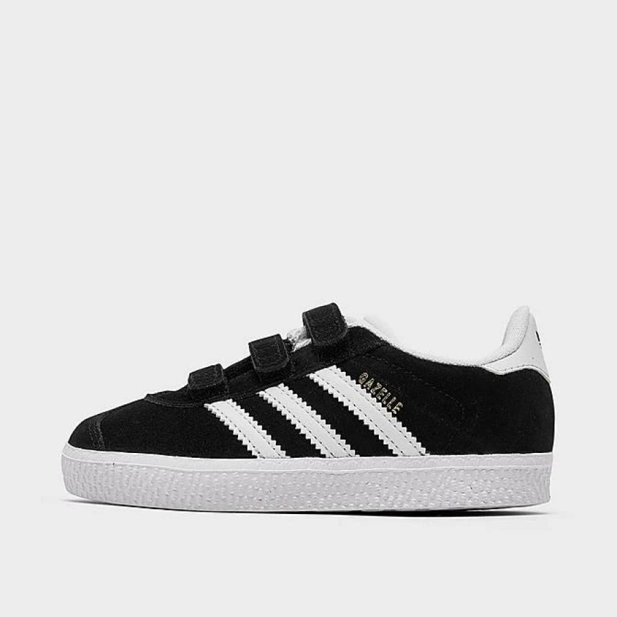 Kids * | Kids' Toddler Adidas Originals Gazelle Casual Shoes Black/White Cq3139 001