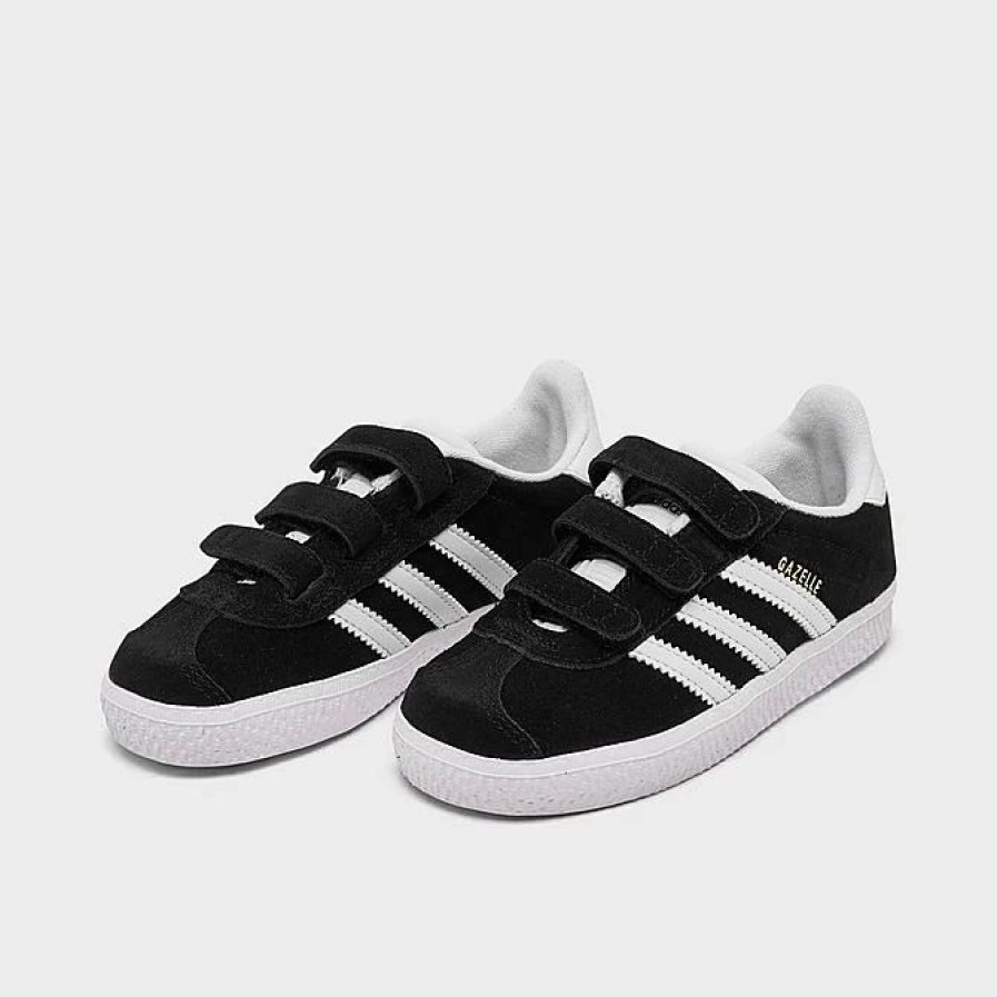 Kids * | Kids' Toddler Adidas Originals Gazelle Casual Shoes Black/White Cq3139 001