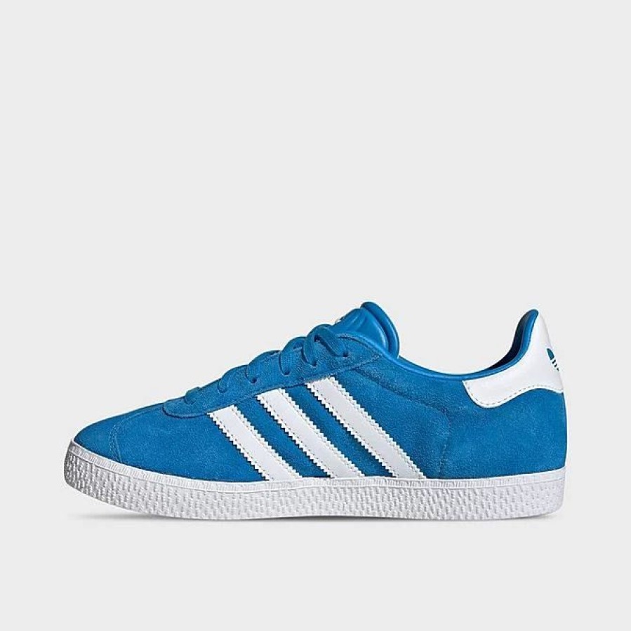 Kids * | Big Kids' Adidas Originals Gazelle Casual Shoes Bluebird/White/Gold Ig9928 472