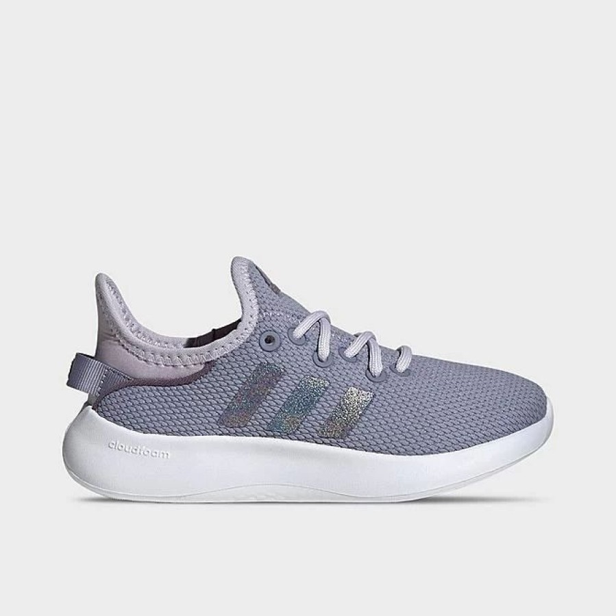 Kids * | Big Kids' Adidas Cloudfoam Pure Spw Casual Shoes Silver Violet/Shadow Violet/Footwear White Ig2422 538