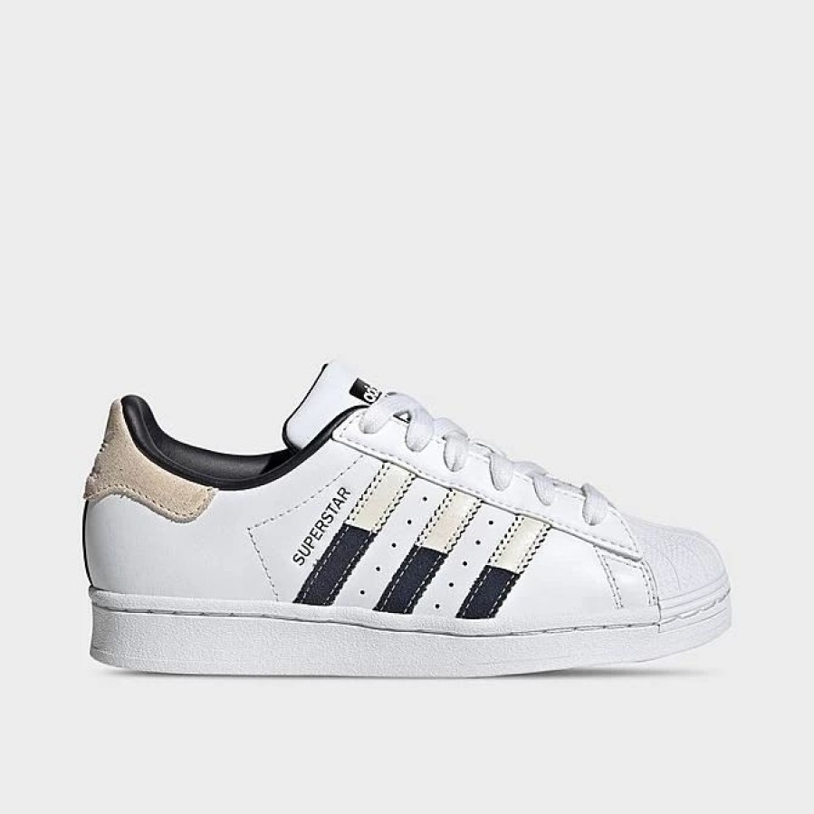 Kids * | Big Kids' Adidas Originals Superstar Recycled Casual Shoes White/Wonder White/Ink Hq8730 100