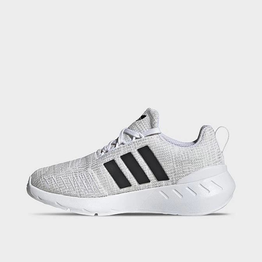 Kids * | Little Kids' Adidas Originals Swift Run 22 Casual Shoes White/Black/Grey Gw8183 100