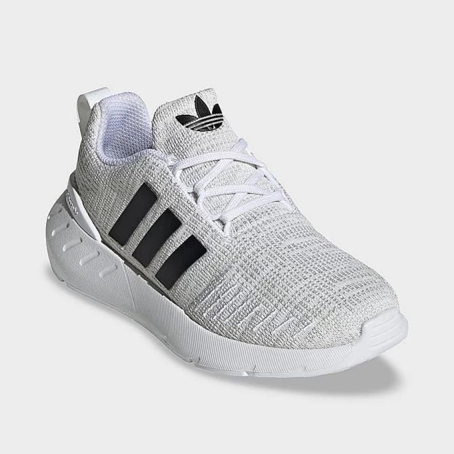 Kids * | Little Kids' Adidas Originals Swift Run 22 Casual Shoes White/Black/Grey Gw8183 100