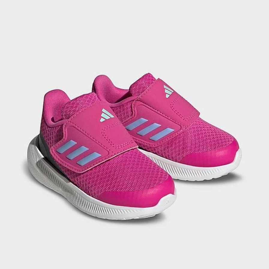 Kids * | Kids' Toddler Adidas Runfalcon 3.0 Hook-And-Loop Casual Shoes Lucid Fuchsia/Blue Dawn/Black Hp5860 660